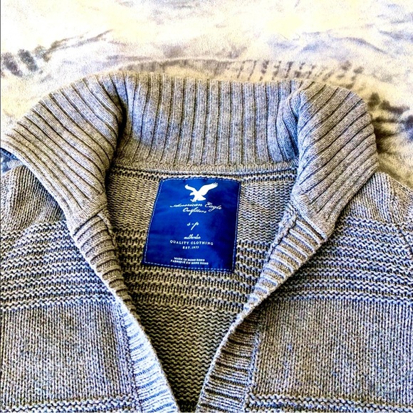 American Eagle Outfitters Wool Oversized Long Sweater Crochet Coat - Picture 5 of 12